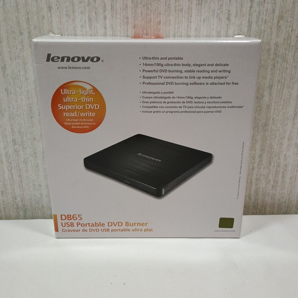 Lenovo DB65 USB Portable DVD Burner Genuine Sealed